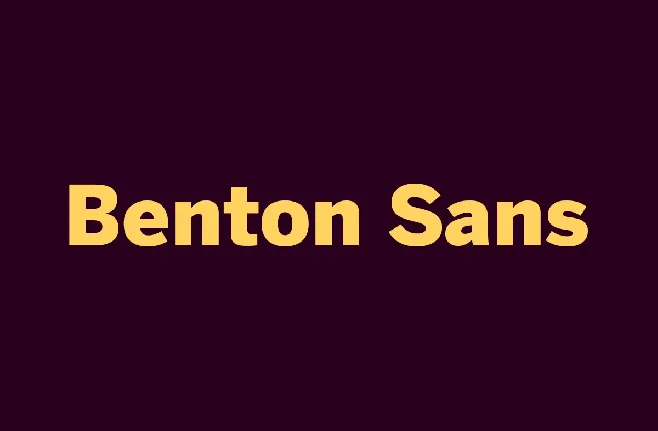 Benton Sans font