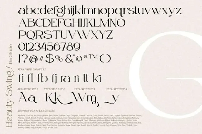 Beauty Swing font