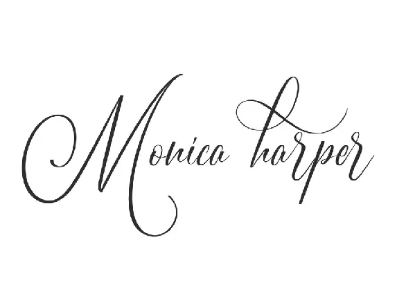 Monica Harper Demo font