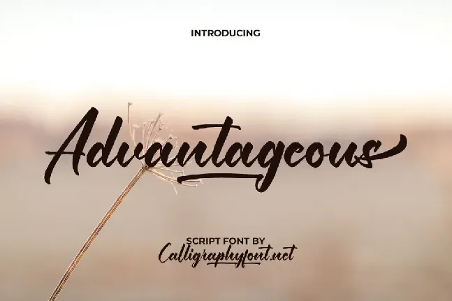 Advantageous Demo font