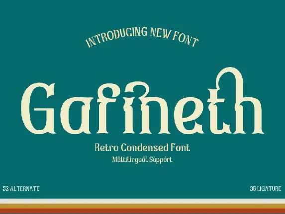 Gafinethtrial font