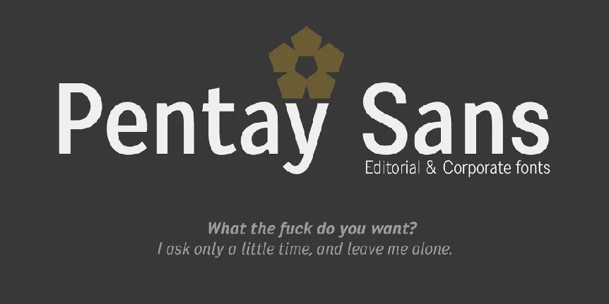 Pentay Sans font