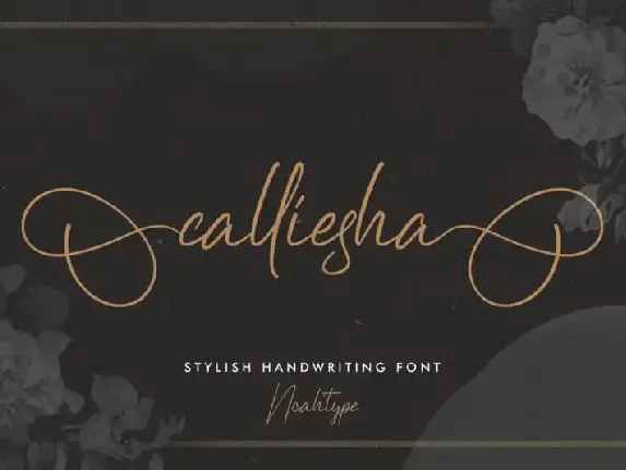 Calliesha Script font