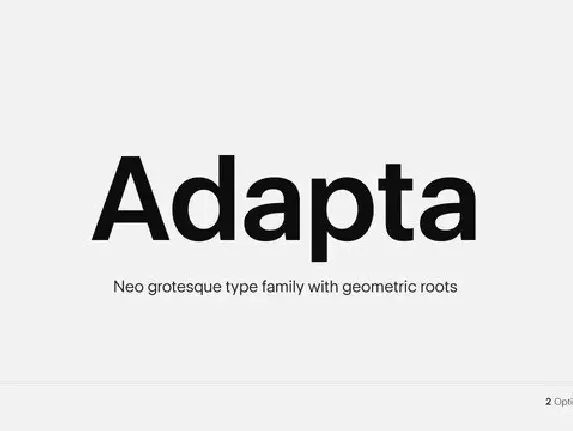 Adapta Sans Serif Demo font