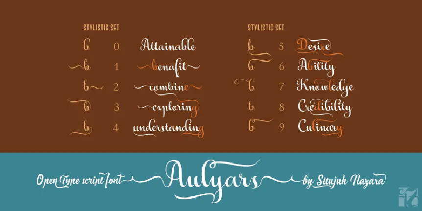 Aulyars Script font