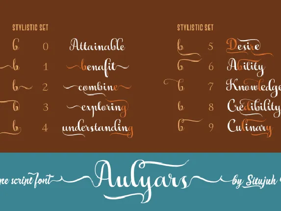 Aulyars Script font