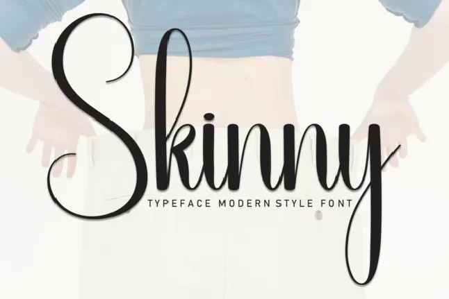 Skinny Script font