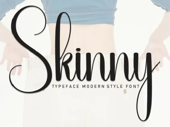 Skinny Script font