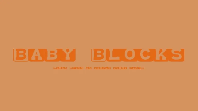 Baby Blocks Fancy font