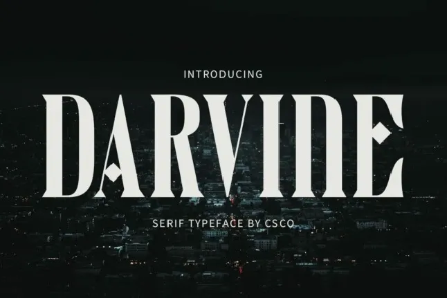 Darvine font