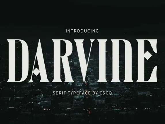 Darvine font