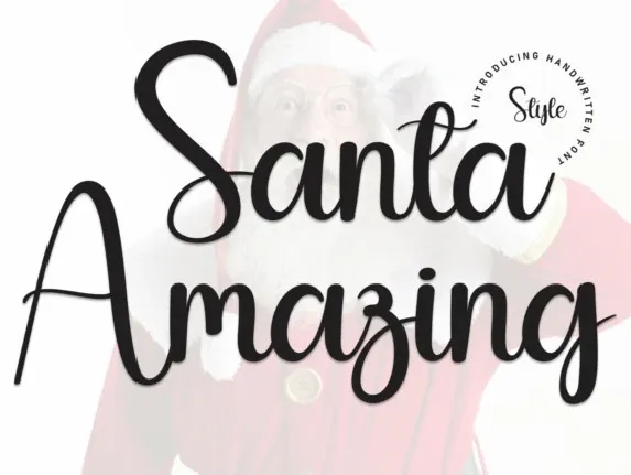 Santa Amazing Script font