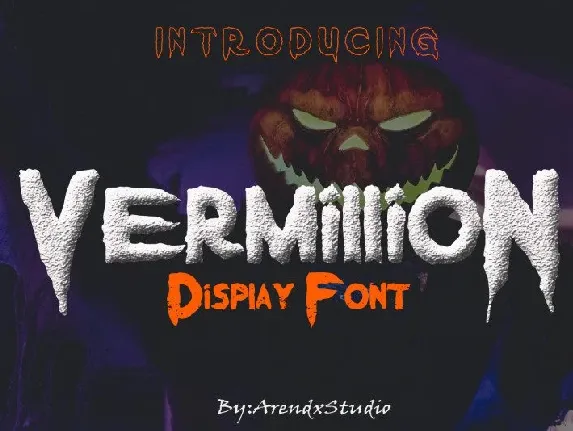 Vermillion Display font