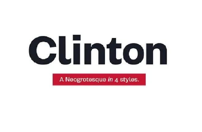 Clinton font