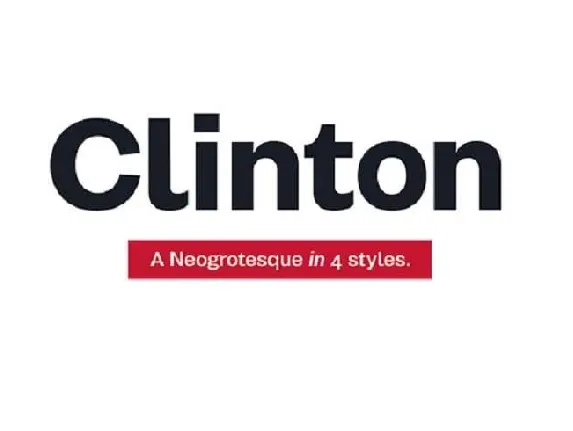 Clinton font