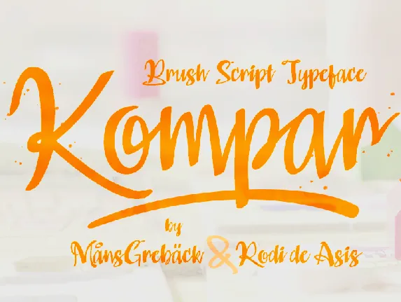 Kompar Bold PERSONAL USE ONLY font