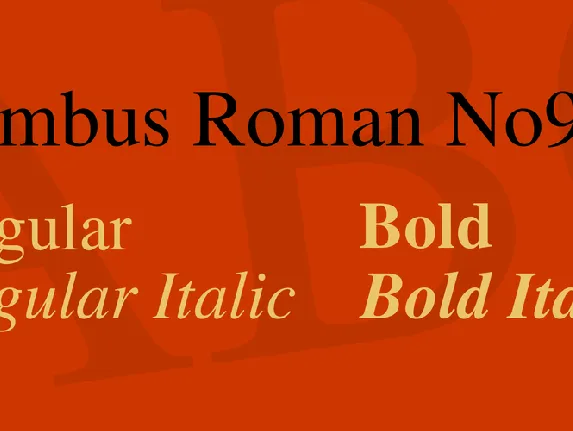 Nimbus Roman No9 L font