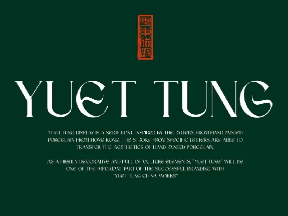 Yuet Tung Typeface font