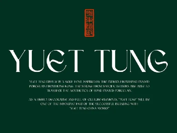 Yuet Tung Typeface font