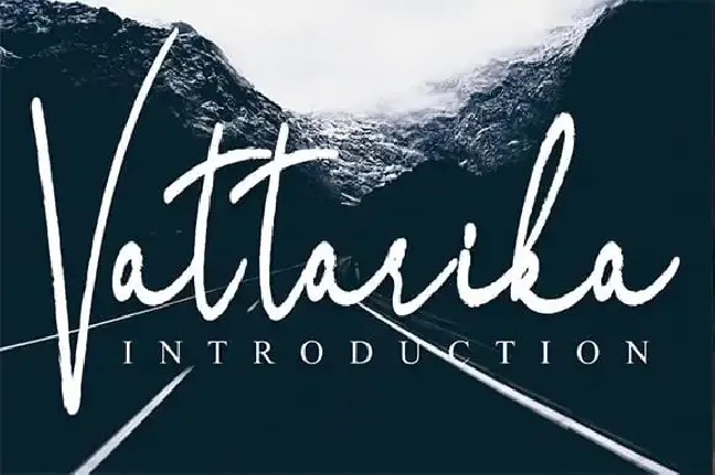 Vattarika Script font