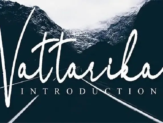 Vattarika Script font