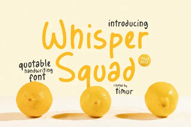 Whisper Squad font