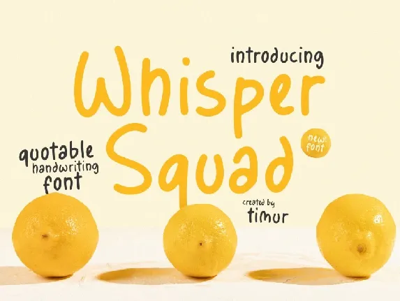 Whisper Squad font