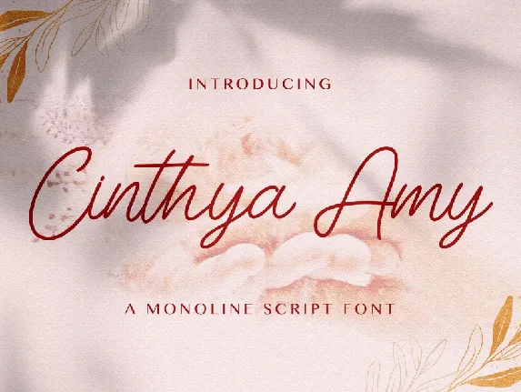 Cinthya Amy font