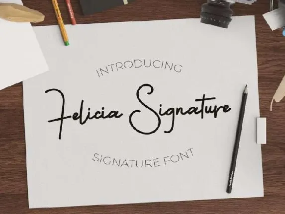 Felicia Signature Free font