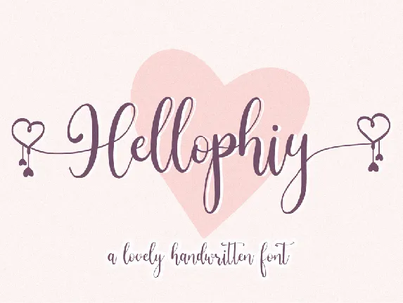 Hellophiy font