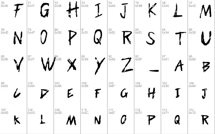 Scarebrook font