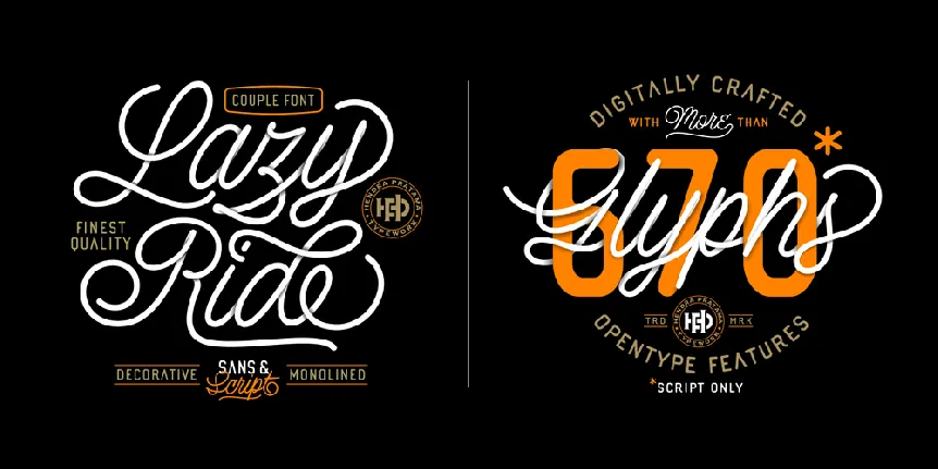 Lazy Ride Script font