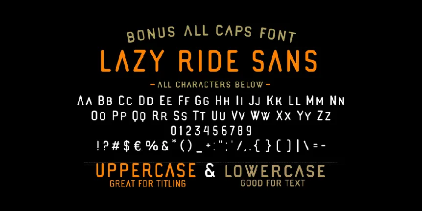 Lazy Ride Script font