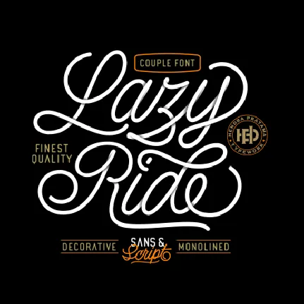 Lazy Ride Script font