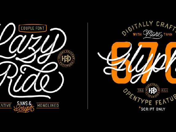 Lazy Ride Script font