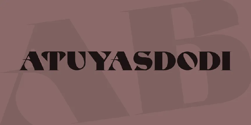 ATUYASDODI font