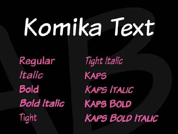 Komika Text font