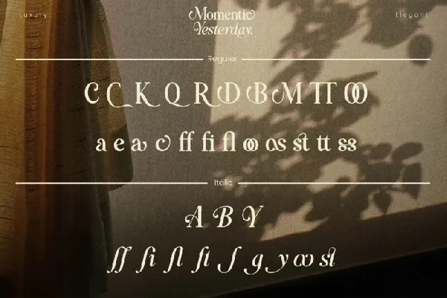 Momentic Yesterday font