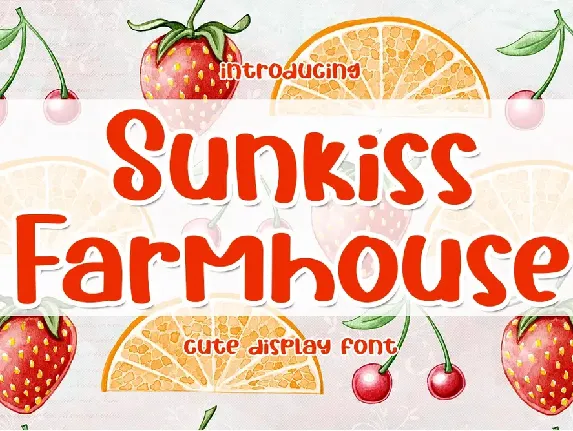 Sunkiss Farmhouse font