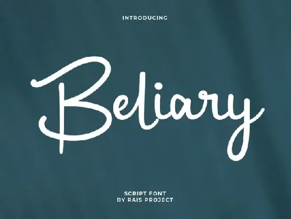 Beliary Script font