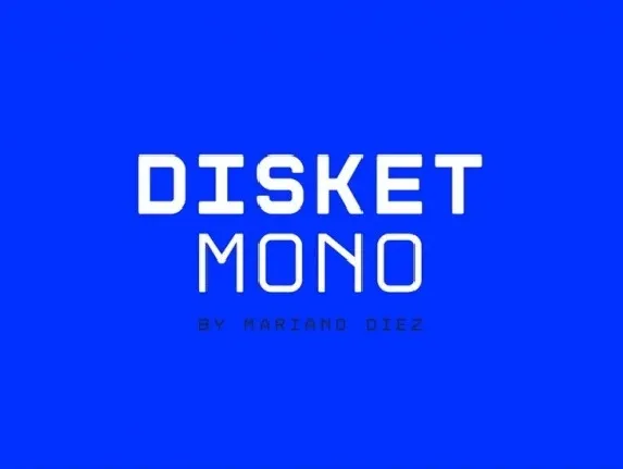 Disket Mono Free font