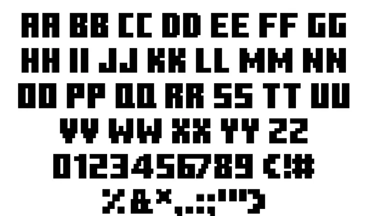 MineCrafter Techno font