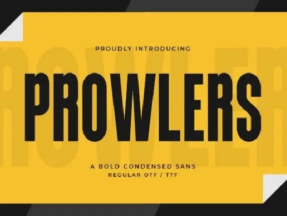 Prowlers font