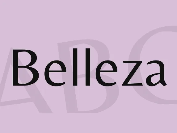 Belleza font