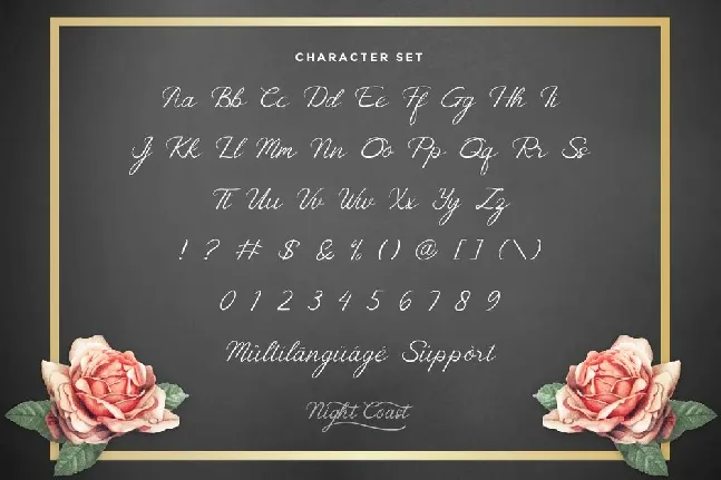 Nightcoast font