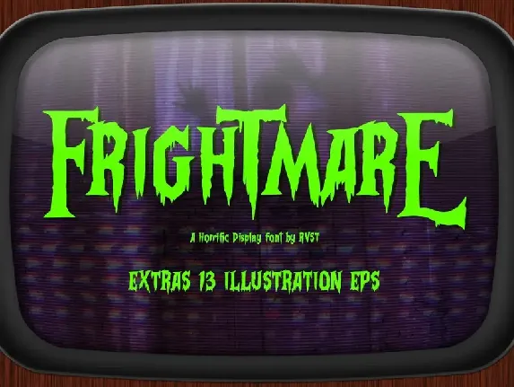 Frightmare font