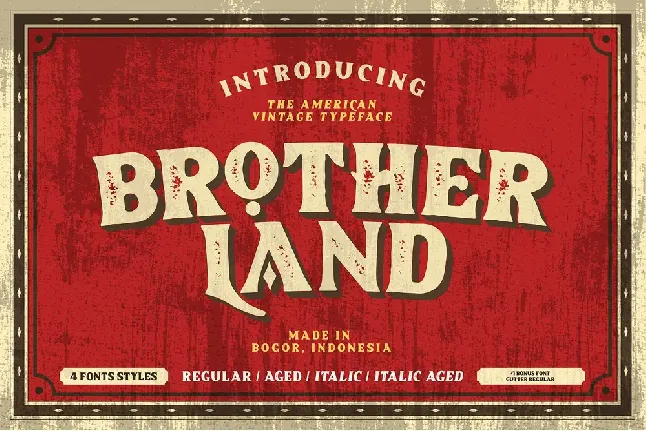 Brotherland font