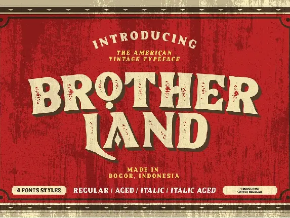 Brotherland font