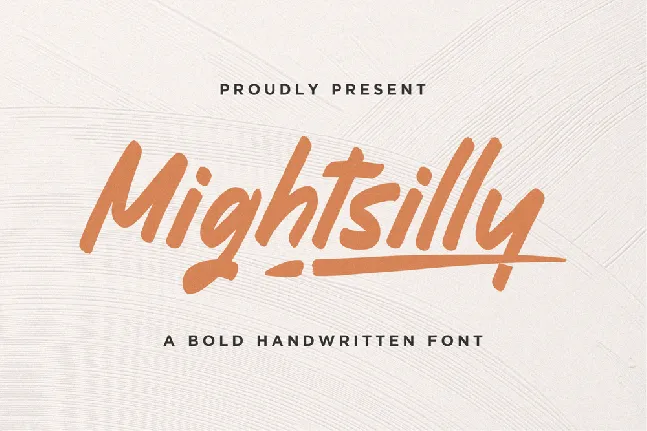 Mightsilly font