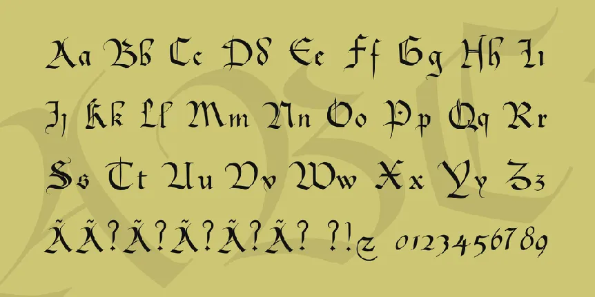 Bastarda font